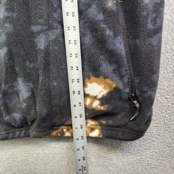 Volcom Sweater Mens M Black Bleached Tie Dye V Scient Fleece Ski Snowboarding - Picture 13 of 15